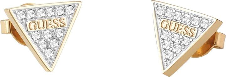 Guess Sparkling Gold Plated Studs Party Crystal Earrings JUBE02156JWYGT/U (Edelstahl)