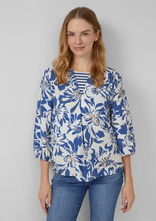 Immagine prodotto s.Oliver Bluse Viskosemix-Bluse im Relaxed Fit mit Raffung (32)