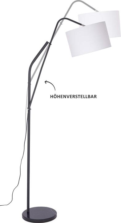 Actual product image Nino Leuchten 41250108Floor lamp 'Alto' blackShade white (E27)