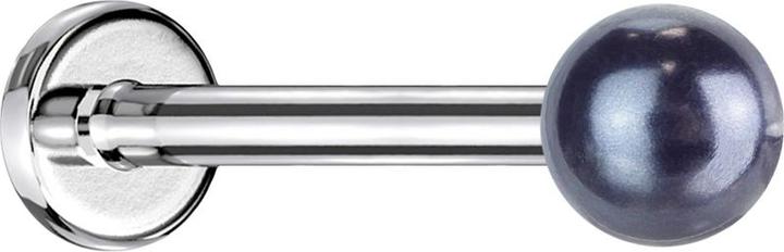 Immagine prodotto Star Piercing Micro Labret filo interno argento perla viola (Materiale sintetico, senza ottone, Acciaio chirurgico 316L)