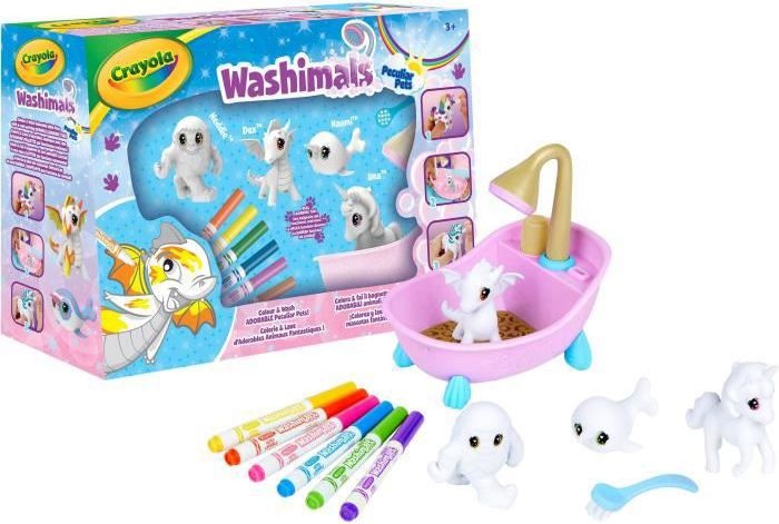 Actual product image Crayola Washimals mythical animals set