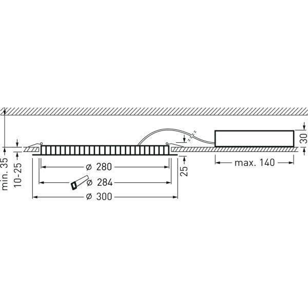 Thumbnail - Trilux, Wandleuchte + Deckenleuchte, LED-Downlight (2750 lm)