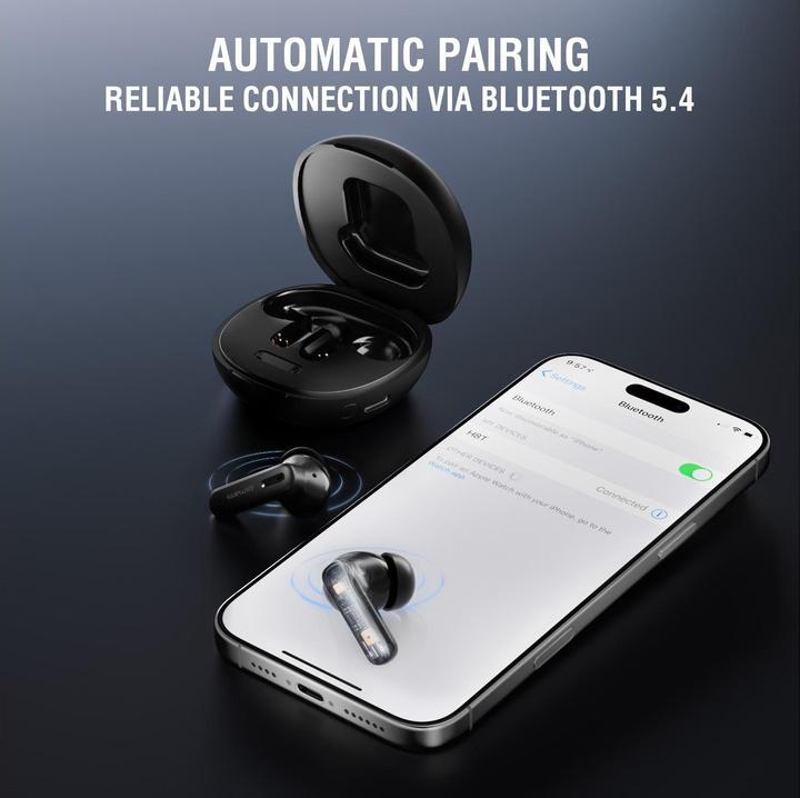 Produktbild 4smarts TWS Bluetooth Kopfhörer (ANC, 5 h, Kabellos)