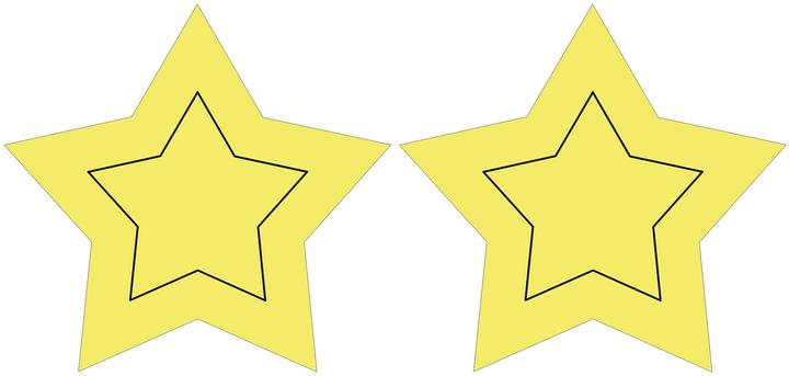 Actual product image Ursus Twinkle Star 19cm yellow lantern