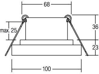 Productafbeelding Brumberg LED inbouwarmatuur (800 lm)