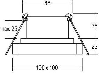 Actual product image Brumberg LED recessed light (800 lm)