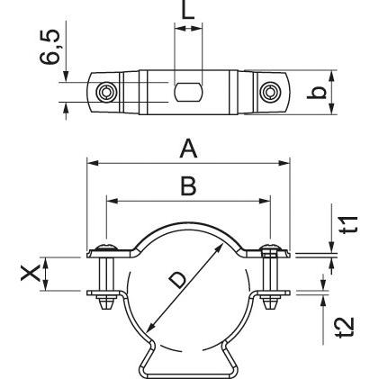 Thumbnail - OBO Bettermann, Kabelhalter, Abstandschelle