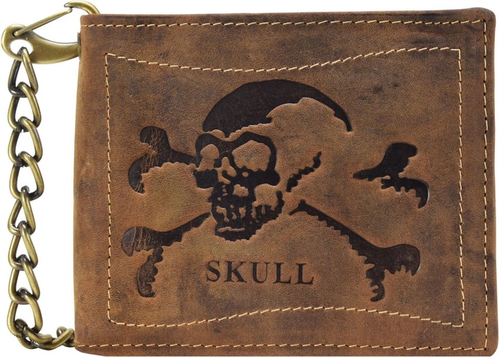 Produktbild Greenburry Vintage Skull Geldbörse Leder 12 cm