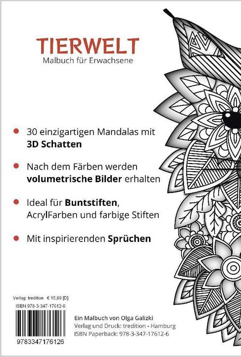 Immagine prodotto Tierwelt - Malbuch