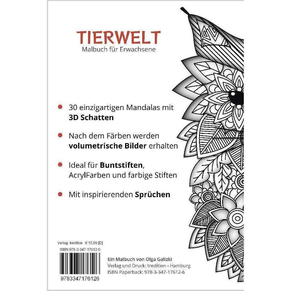 Thumbnail - Tredition Tierwelt - Malbuch