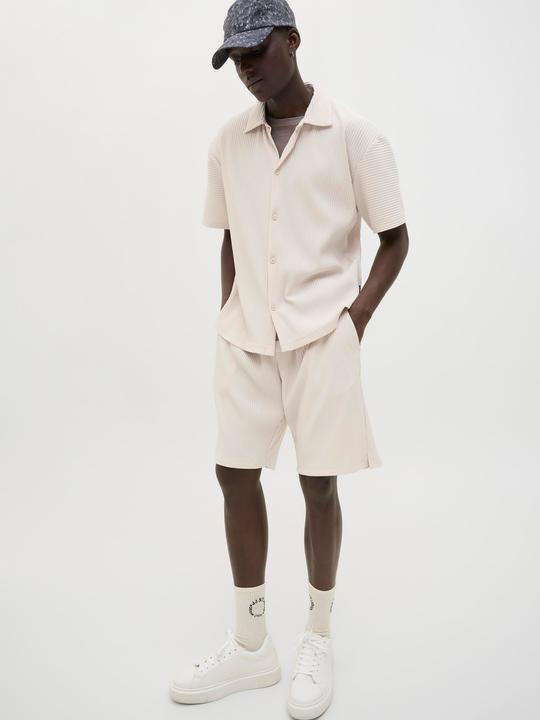 Actual product image Jack & Jones Jpstkarl Interlude Plisse Sweat Shorts (L)