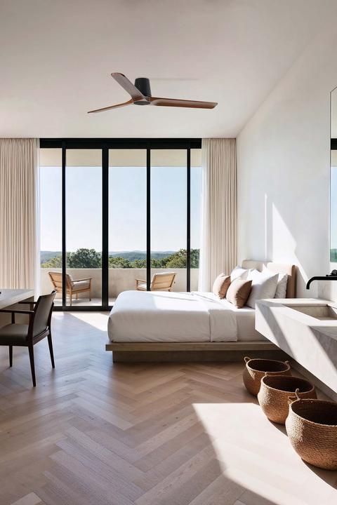 Actual product image Faro DC Deckenventilator Heywood Tub L Schwarz