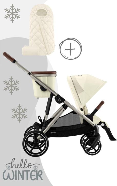 Produktbild Cybex Gazelle S Kinderwagen / Geschwisterwagen inkl. Snogga 2.0 Fusssack