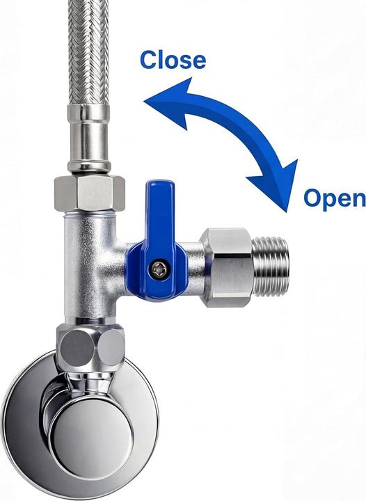Produktbild Aora Absperrventil T-Stück Adapter für Wasserfilter