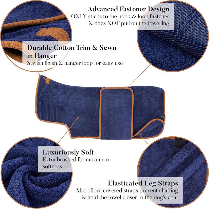 Actual product image Lucky Paws Dog bathrobe (XL, Dog bathrobe)