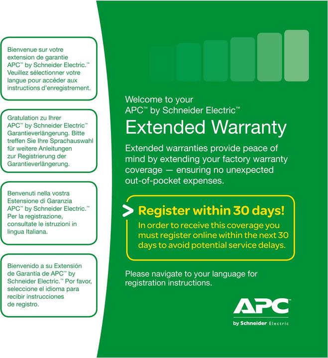 Produktbild APC 3 Years Extended Warranty