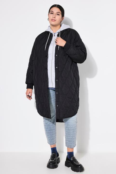 Produktbild Studio Untold Steppmantel, Straight Shape, Hoodie-Einsatz (58)