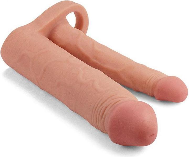 Produktbild Lovetoy Love Toy - Pleasure X Tender Double Penis Sleeve + 5 cm -