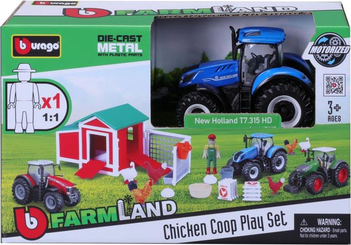 Image du produit Bburago Poulailler avec tracteur