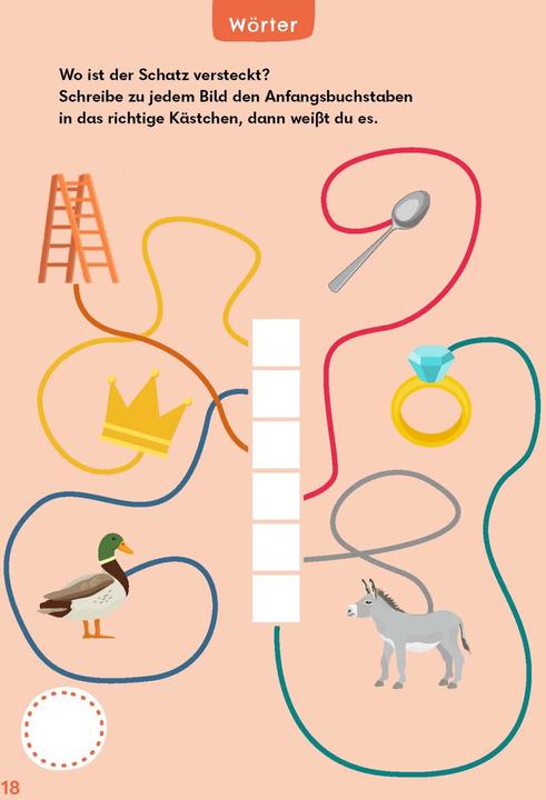 Actual product image Reading puzzles for brave children - On a treasure hunt - Ages 6+ (German)