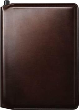 Actual product image Nomad Leather Passport Wallet Pen Edition Rustic Brown