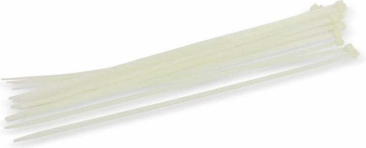 Image du produit BGS Assortiment de colliers plastique blanc 8,0 x 800 mm 10 pièces (Serre-câbles en plastique, 800 mm, 10 pcs)