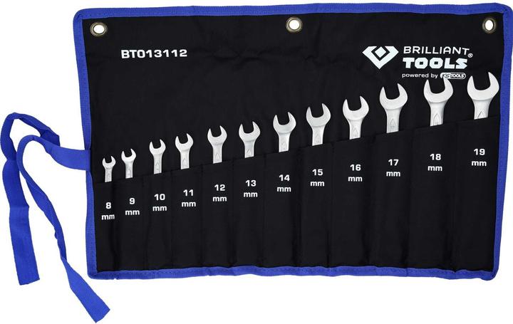 Produktbild Brilliant Tools BT013112 Ratschenringschlüssel-Satz (19 mm, 8 mm, 10  mm, 14 mm, 18 mm, 11 mm, 12 mm, 17 mm, 15 mm, 13 mm, 9 mm, 16 mm)