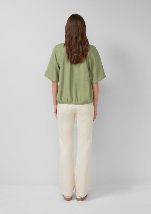 Immagine prodotto s.Oliver Bluse Fliessende Viskose-Bluse mit Raffung und Schleife (46)