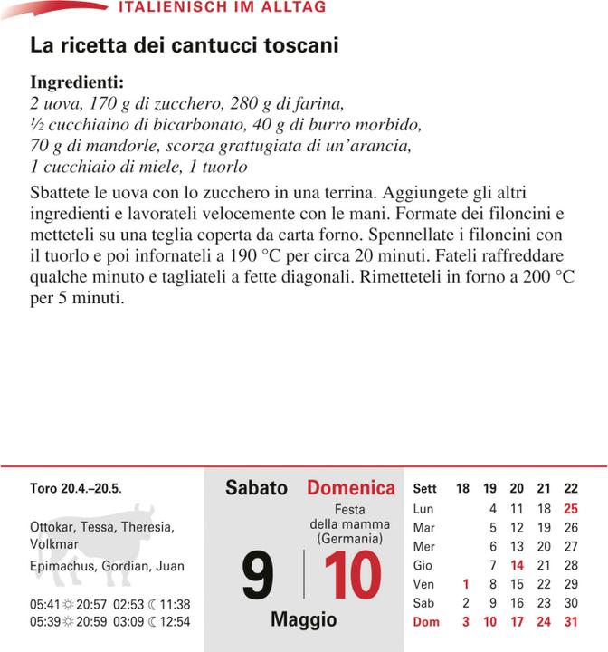 Immagine prodotto Harenberg Italienisch Sprachkalender 2026 - Italienisch lernen leicht gemacht - Tagesabrei (12,5 x 16 cm)
