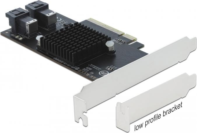 Produktbild Delock Host Bus Adapter PCIe-x8 - 2x U.2 SFF-8643 NVMe