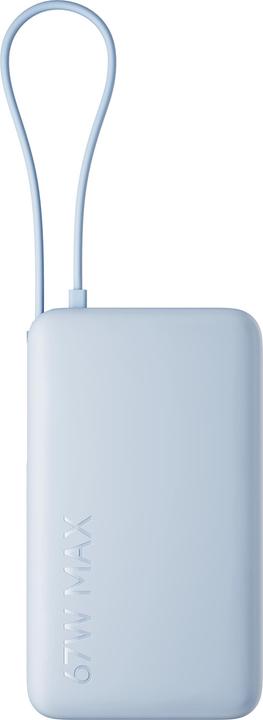 Actual product image Xiaomi Power bank 67W Power Bank 10000 (Integrated Cable) Ice Blue | (10000 mAh, 67 W, 39.48 Wh)