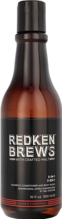 Produktbild Redken BREWS - 3-in-1 (300 ml, Flüssiges Shampoo)