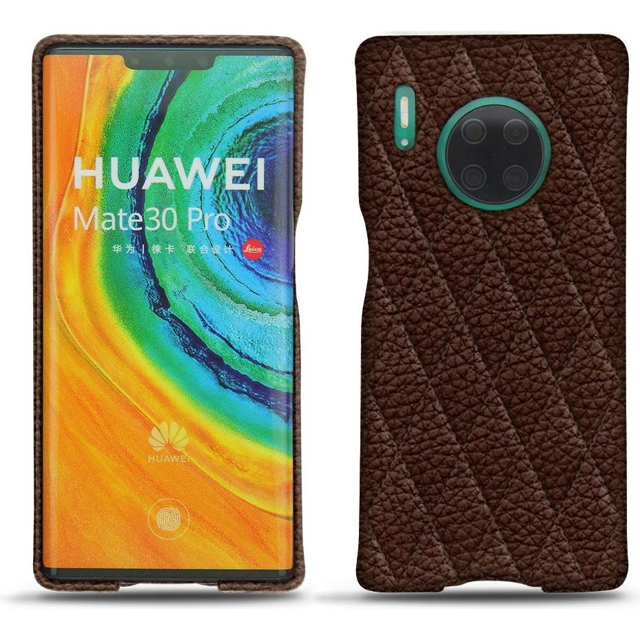 Noreve Lederschutzhülle (Huawei Mate 30 Pro), Smartphone Hülle, Braun