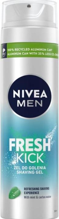 Produktbild NIVEA Men Fresh Kick żel do golenia 200ml (200 ml, Rasiergel)