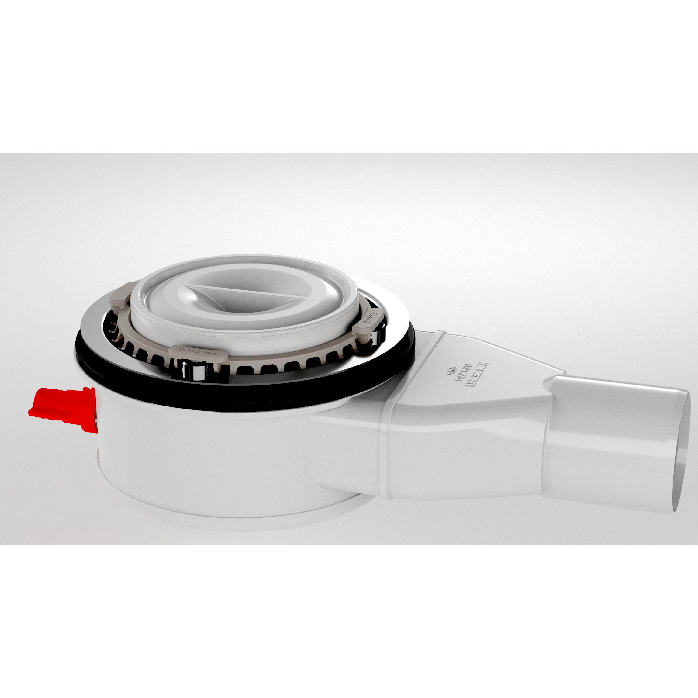 Kaldewei, Siphon, Duschfläche-Ablaufgarnitur, waagerecht, mit Haarfangsieb, ohne Deckel, 687772530000 (Ablaufgarnitur)