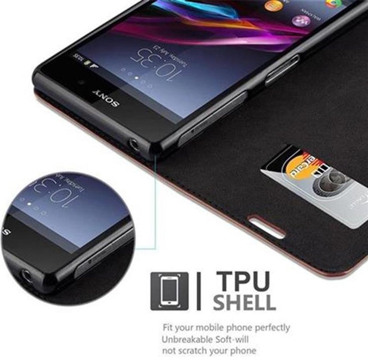 Actual product image Cadorabo Book Invisible Magnet Cover (Sony Xperia Z1)