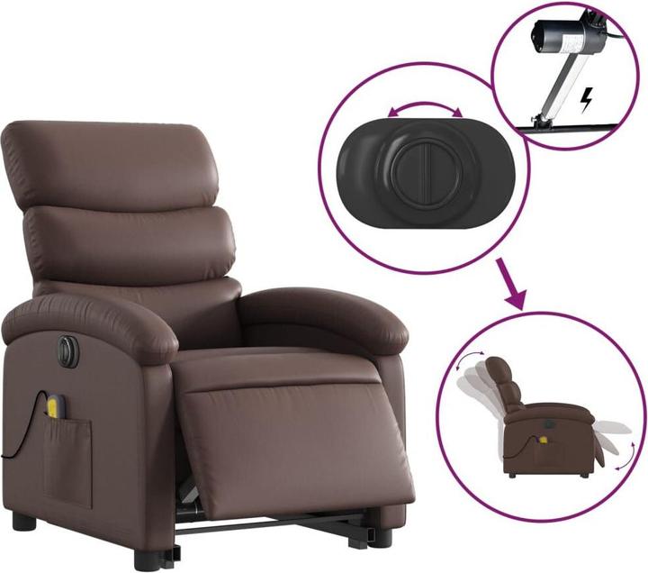 Image du produit vidaXL Massagesessel mit Aufstehhilfe