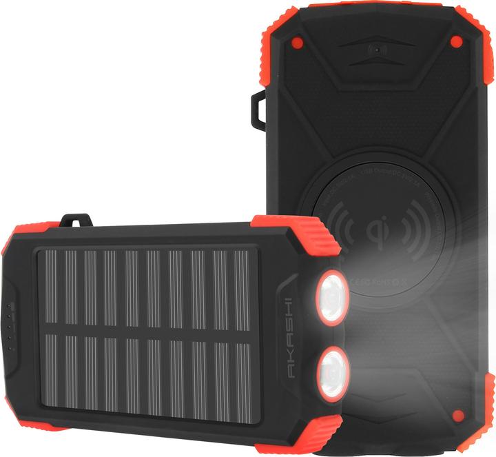 Image du produit Akashi ALTPB10WIRLSOLAR USB / USB-C + charge sans fil (10000 mAh)