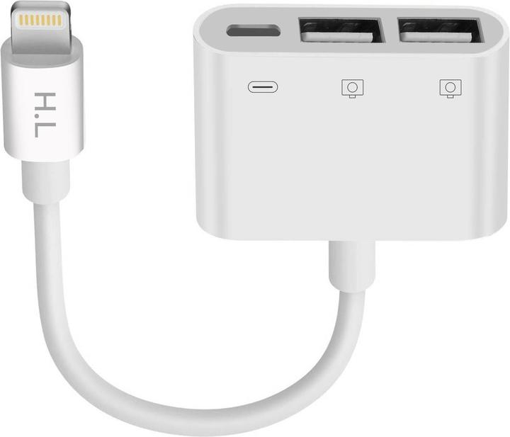 Produktbild Avizar 2x USB / iPhone Adapter (Lightning, USB)