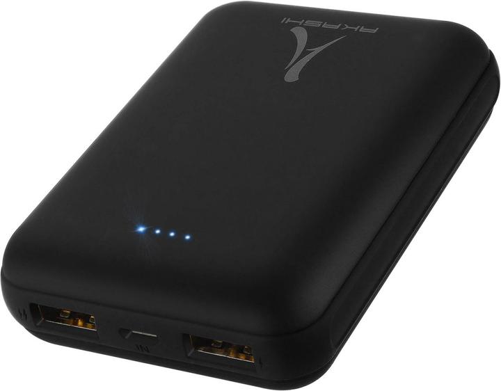 Produktbild Akashi ALTPB10COMPBL 2x USB-Ports + Micro-USB Anschluss (10000 mAh, 37 Wh)