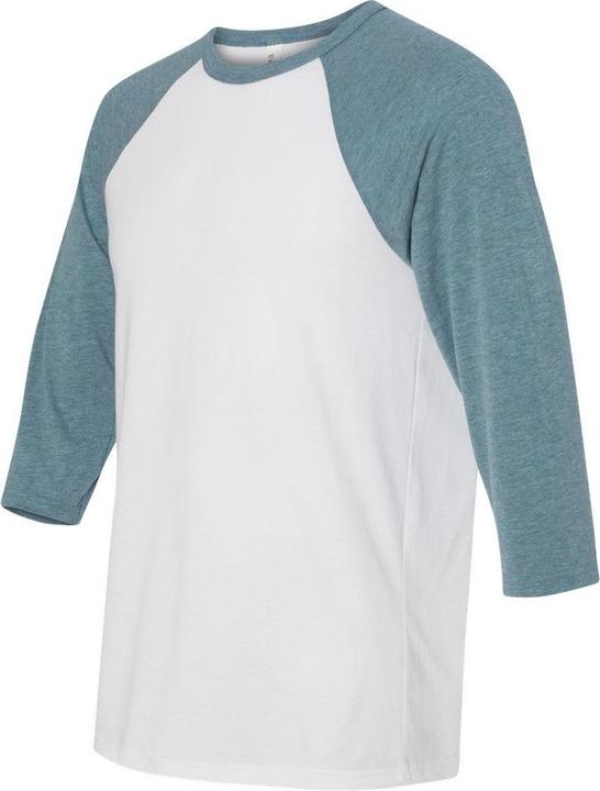 Actual product image Bella Canvas Three-Quarter Sleeve Baseball Tee (M)