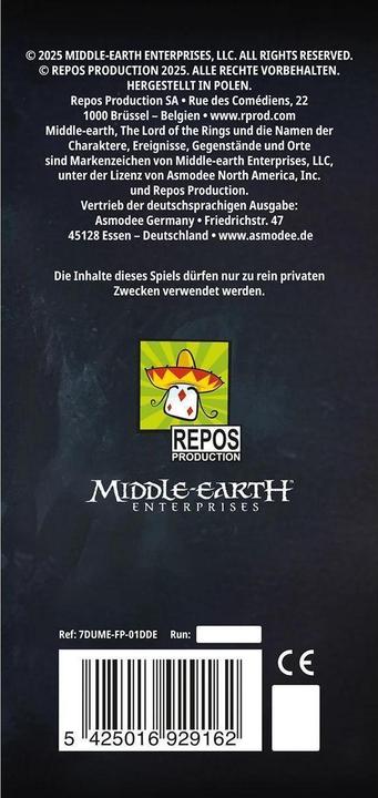 Produktbild Repos Production Der Herr der Ringe: Duell um Mittelerde – Verbündete (Deutsch, 2 Spieler)