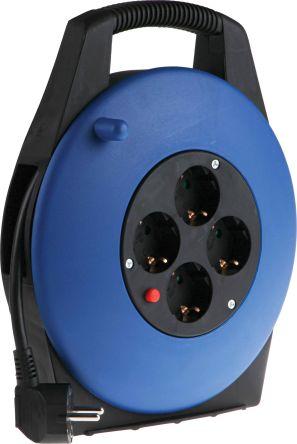 Actual product image RS PRO Cable reel semi-enclosed 3G 10m 1mm2 DE (10 m, 2 mm²)