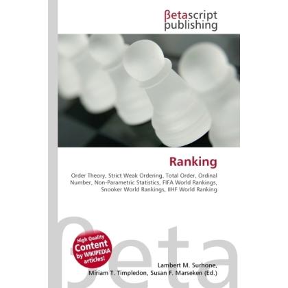Ranking, Schulbücher von Susan F. Marseken, Lambert M. Surhone, Miriam T. Timpledon