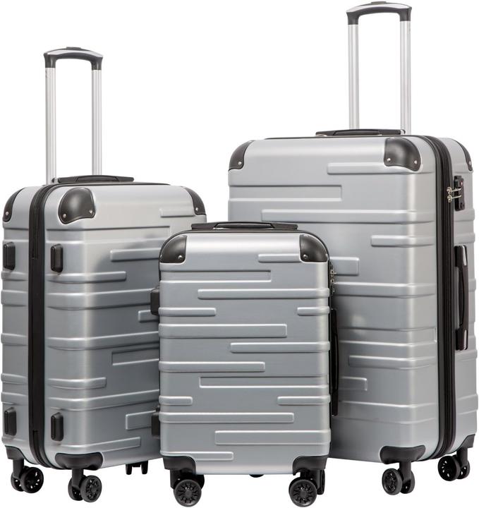 Actual product image Coolife 3-teiliges Hartschalen-Koffer-Set (93 l)