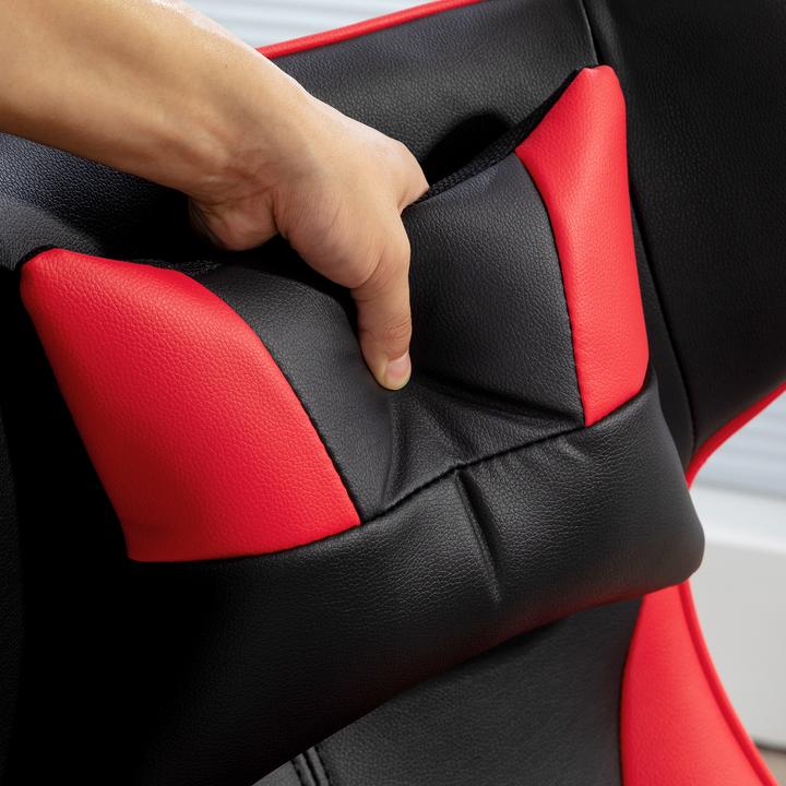 Image du produit Vinsetto Gaming-Stuhl Kunststoff, Metall Rot