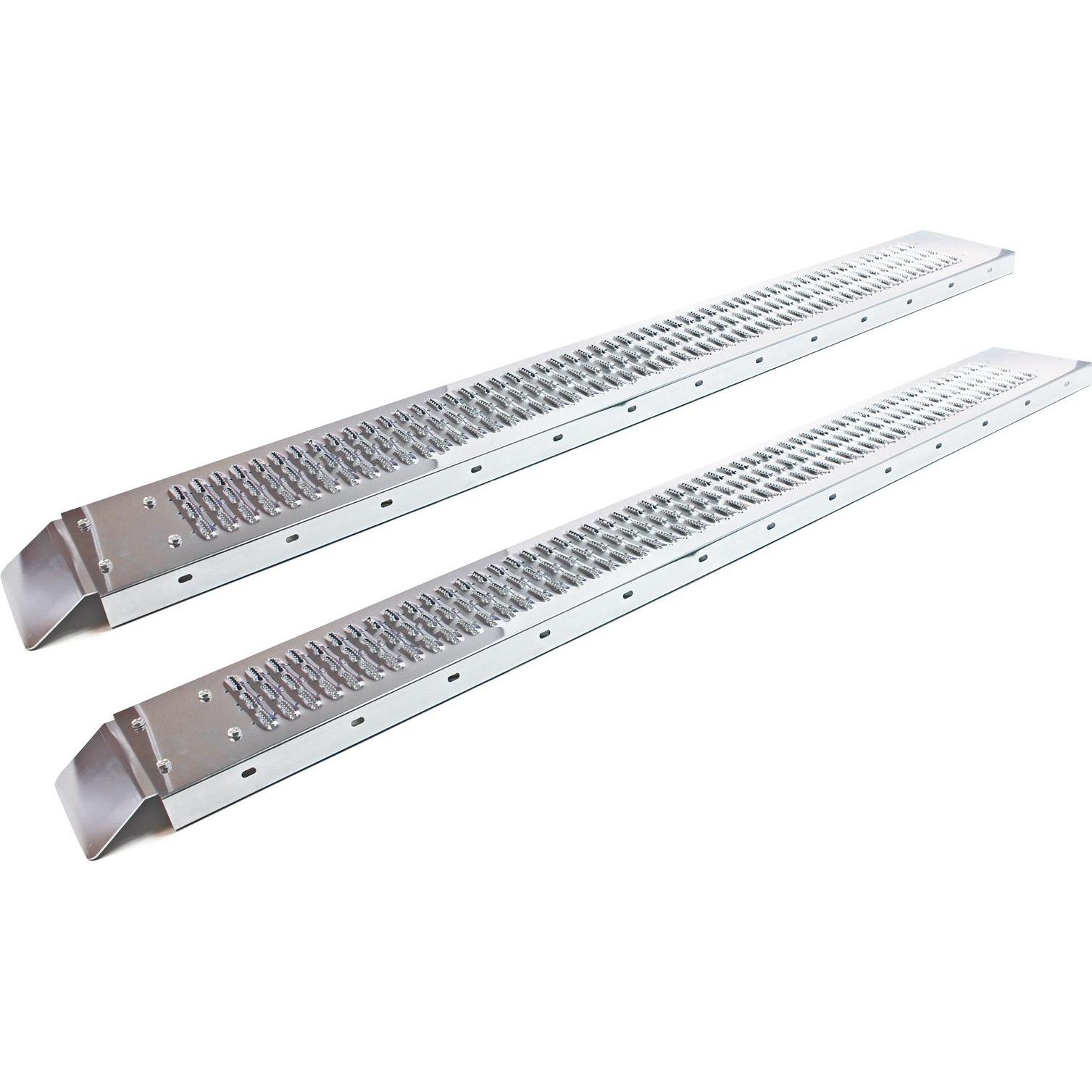 Wiltec, Garagenausstattung, 2xAuffahrrampe 160x22,5cm 400kg verzinkter Stahl Auffahrschiene Laderampe