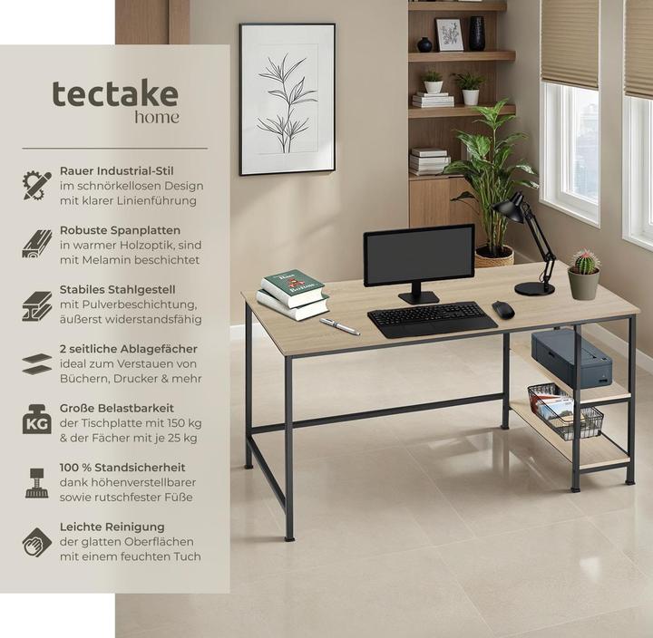Immagine prodotto tectake Canton (120 x 60 x 75.50 cm)