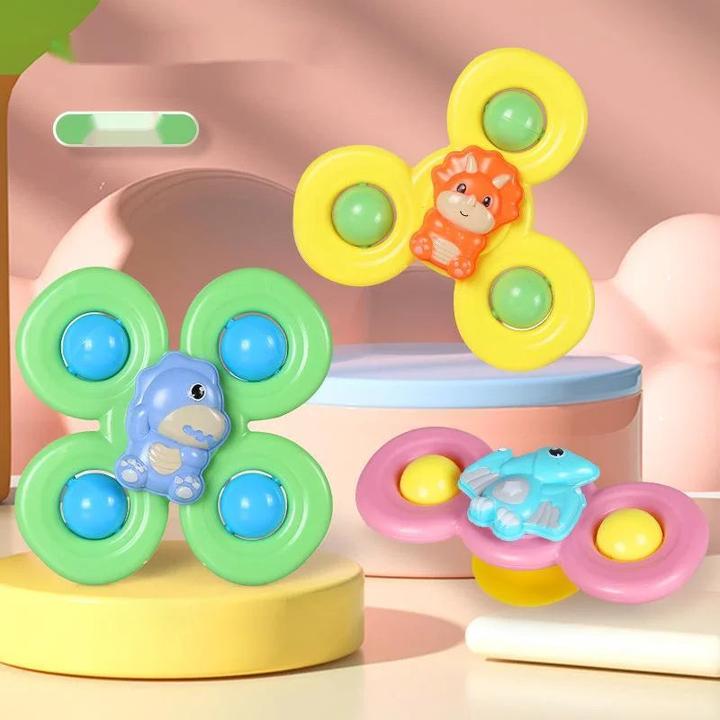 Immagine prodotto Activity Board 3PCS Ventosa Spinner Giocattolo da bagno per bambini Sensoriale per alleviare lo stress Giocattoli