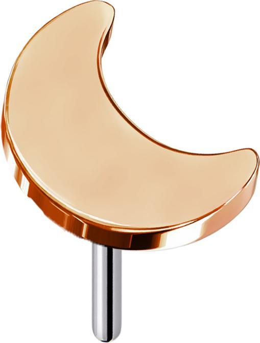 Immagine prodotto Star Piercing Threadless moon oro rosa (senza ottone, Titanio)